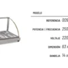 Mantenedor De Comida Caliente Curvo Eléctrico 63 Cm Warmer - Imagen 2