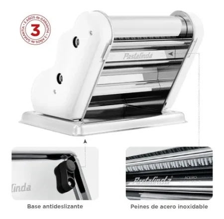Pastalinda Maquina Clasica Original 260 Mm Blanco - Imagen 5