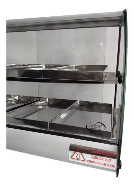Mantenedor Comida Caliente Curvo Luz Led 220v 62cm 2n Warmer - Imagen 2