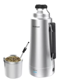 Termo Peabody E-termo 700w 1 Litro Con Mate Y Bombilla