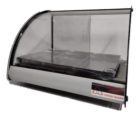 Mantenedor Comida Caliente Curvo Eléctrico 47cm Warmer Led - Imagen 3