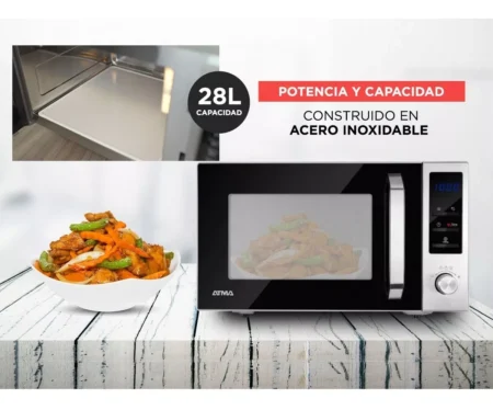 Microondas Grill Atma 513x306 Mm 28 Litros Display Digital - Imagen 3