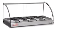 Mantenedor Comida Caliente Curvo Luz Led 220v 77cm Warmer
