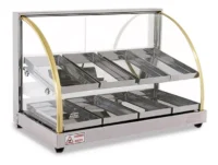 Mantenedor De Comida Caliente Curvo Eléctrico 63cm 2n Warmer