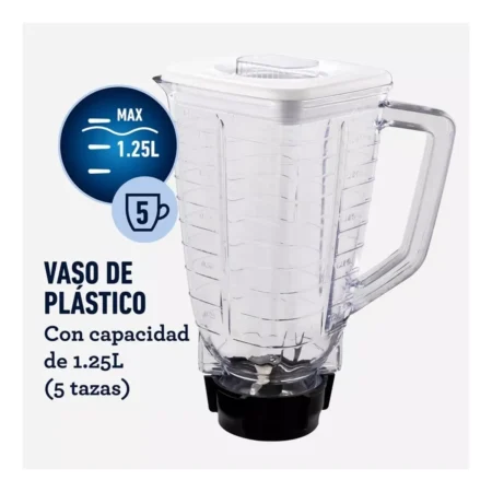 Licuadora Oster 1,5 L Blstkapbrd Con Jarra De Plastico 550w - Imagen 5