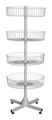 Estanteria De 4 Canastos Circulares Giratorios 1,50 Mts