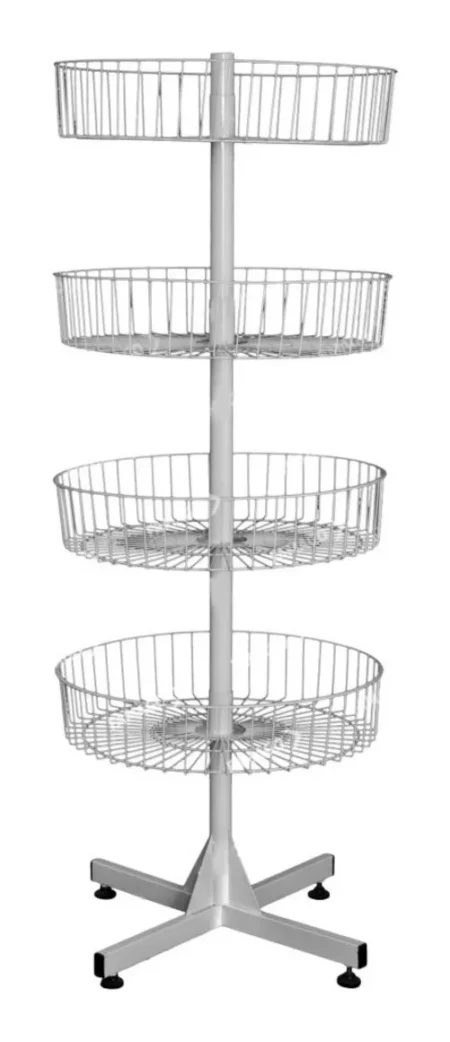 Estanteria De 4 Canastos Circulares Giratorios 1,50 Mts