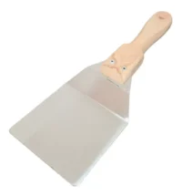 Espatula Acero Inoxidable Con Mango De Madera Para Plancha