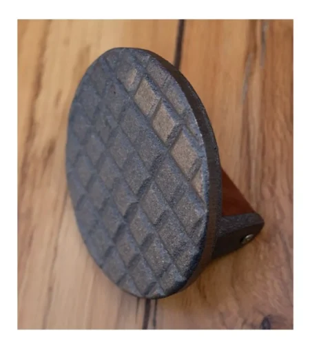 Smasher Para Hamburguesas Hierro Fundido Mango Madera 13 Cm - Imagen 2