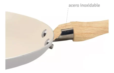 Panquequera Ceramica 22 Cm Crema Mango Soft Touch Hudson - Imagen 2