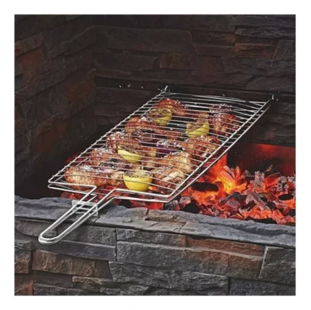 Parrilla Para Pescado Alambre 42x19 Cm - Imagen 2