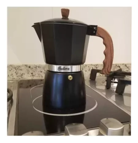 Cafetera Hudson 6 Pocillos Aluminio Esmaltado Negra - Imagen 4