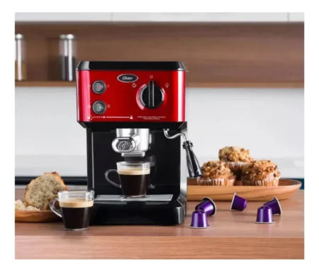 Cafetera Express Oster Cmp65r 19 Bares Espresso Y Capuchino - Imagen 2