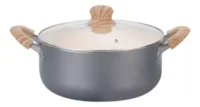 Cacerola Ceramica Tapa Vidrio Mango Soft Touch 26 Cm Hudson