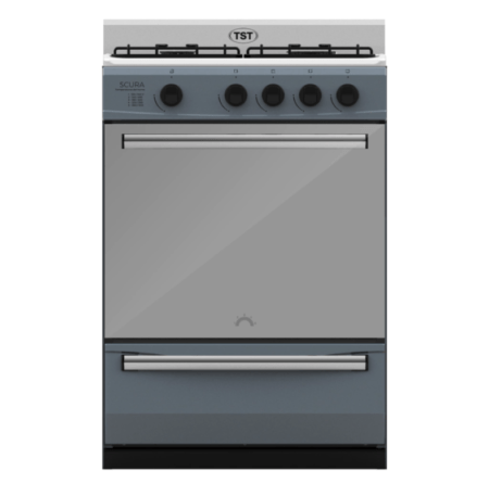 Cocina Multigas 4 Hornallas Puerta Visor 58 Cm Scura Tst