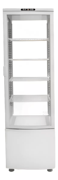 Heladera Vertical Exhibidora 4 Caras Tortera Confitera 280 L