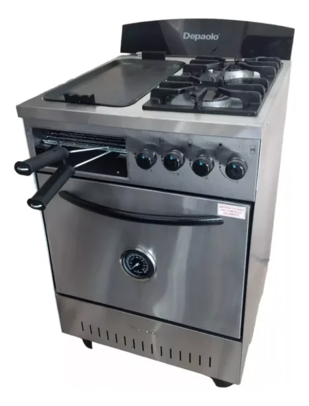 Cocina Ciega A Gas 2 Hornallas Plancha Y Tostador De Paolo - Imagen 2