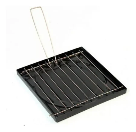 Tostador Enlozado En Chapa 20x20cm Con Rejilla Para Hornalla - Imagen 2