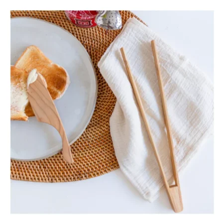 Pinza Para Alimentos 30 Cm Multiuso Tostadas Bamboo - Imagen 2