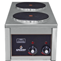 Anafe Industrial Eléctrico Dos Hornallas Pro 2,6 KW C/U SpeedyGrill