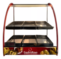 Mantenedor Comida Caliente Curvo Luz Led Gastronovo