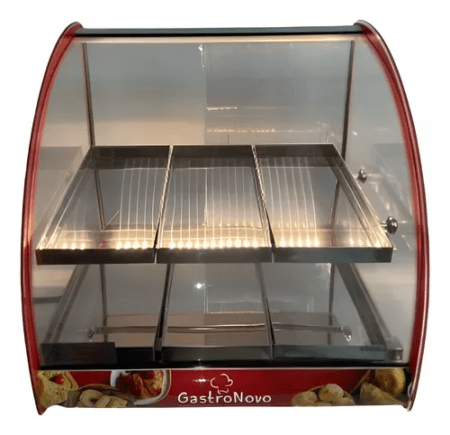 Mantenedor Comida Caliente Curvo Luz Led Gastronovo - Imagen 2