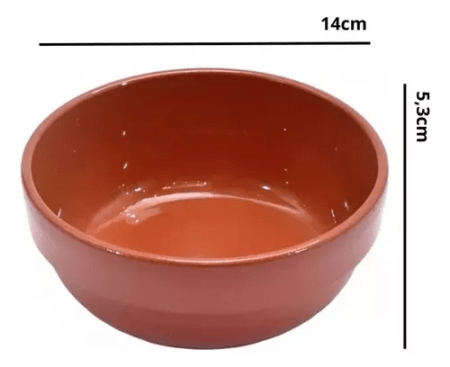 Bowl Cerámica Cazuela Barro 14 Cm X6 - Imagen 2