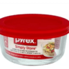 Contenedor Redondo Simply Store Pyrex Con Tapa Roja 950cc