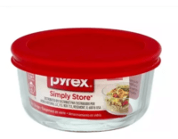 Contenedor Redondo Simply Store Pyrex Con Tapa Roja 950cc