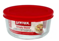Contenedor Redondo Simply Store Pyrex Con Tapa Roja 470cc