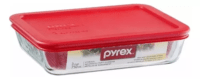Contenedor Rectangular Simply Store Pyrex Tapa Roja 750ml