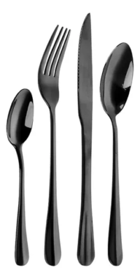 Juego De Cubiertos 24 Pz New York Black (kr1011)