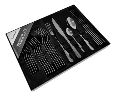 Juego De Cubiertos 24 Pz New York Black (kr1011) - Imagen 2