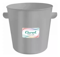 Frapera Hielera Balde Hielo Plástico 15 Cm Carol Gris