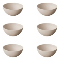 Combo X6 Compotera De Plastico 11cm Carol Linea Fusion Tiza