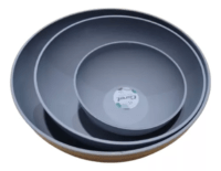Combo Bowl Plastico 14cm + 20cm + 23cm Gris