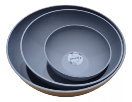 Combo Bowl Plastico 14cm + 20cm + 23cm Gris