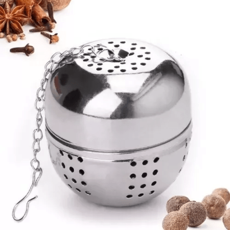 Infusor De Te En Hebras Con Cadena Bola Acero Inoxidable - Imagen 7