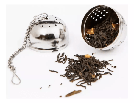 Infusor De Te En Hebras Con Cadena Bola Acero Inoxidable - Imagen 6