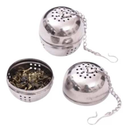 Infusor De Te En Hebras Con Cadena Bola Acero Inoxidable - Imagen 5
