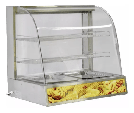 Exhibidor Mantenedor Comida Caliente Warmer Sikla 66x48x63 - Imagen 2