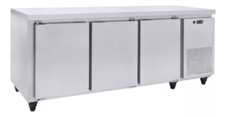 Heladera Mostrador Bajo Mesada Teora 3 Puertas 200cm