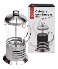 Cafetera Prensa Francesa 350ml Émbolo Vidrio