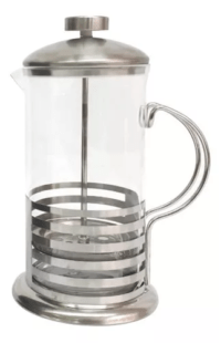 Cafetera Con Émbolo 1000ml De Vidrio Y Acero