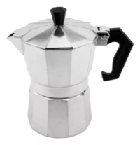 Cafetera Italiana 3 Pocillos Aluminio Café Clasica