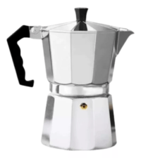 Cafetera Italiana 9 Pocillos Aluminio Café Clasica