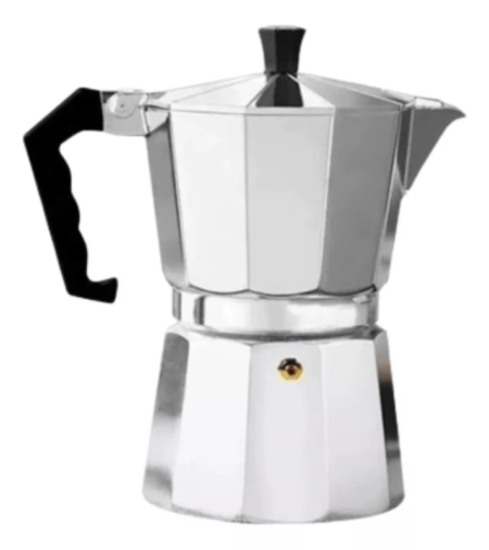 Cafetera Italiana 9 Pocillos Aluminio Café Clasica