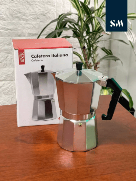 Cafetera Italiana 12 Pocillos Aluminio Café Clasica - Imagen 3