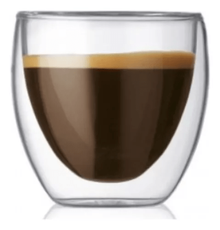 Vaso Arezzo Para Expresso 80ml Doble Pared