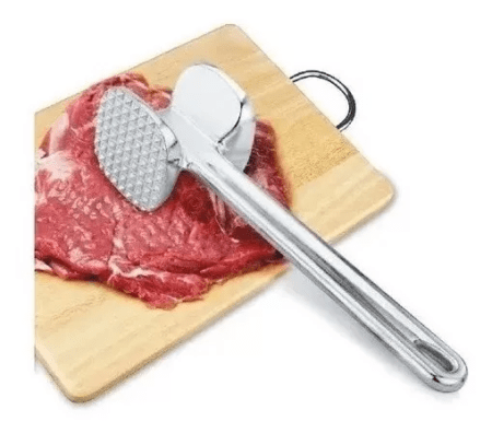 Martillo Carne Bate Bife Fundicion Aluminio Tiernizador 19cm - Imagen 6